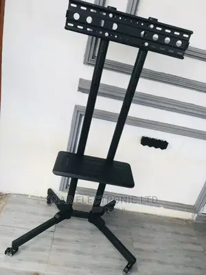 Fine TV Trolley Stand, 37-70" With Shelf and Wheels