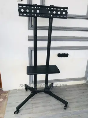 Finest TV Trolley Stand, 37-70" With Shelf and Wheels