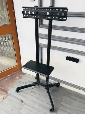 Excellent TV Trolley Stand, 37-70" With Shelf and Wheels