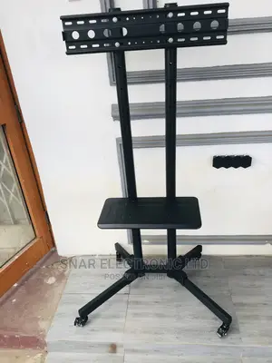 Efficiency TV Trolley Stand, 37-70" With Shelf and Wheels