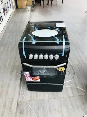 Black Ferre 4 Gas Burner Oven With Grill 50x55