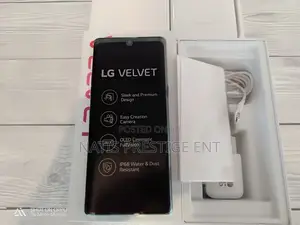 New LG Velvet 128 GB Black
