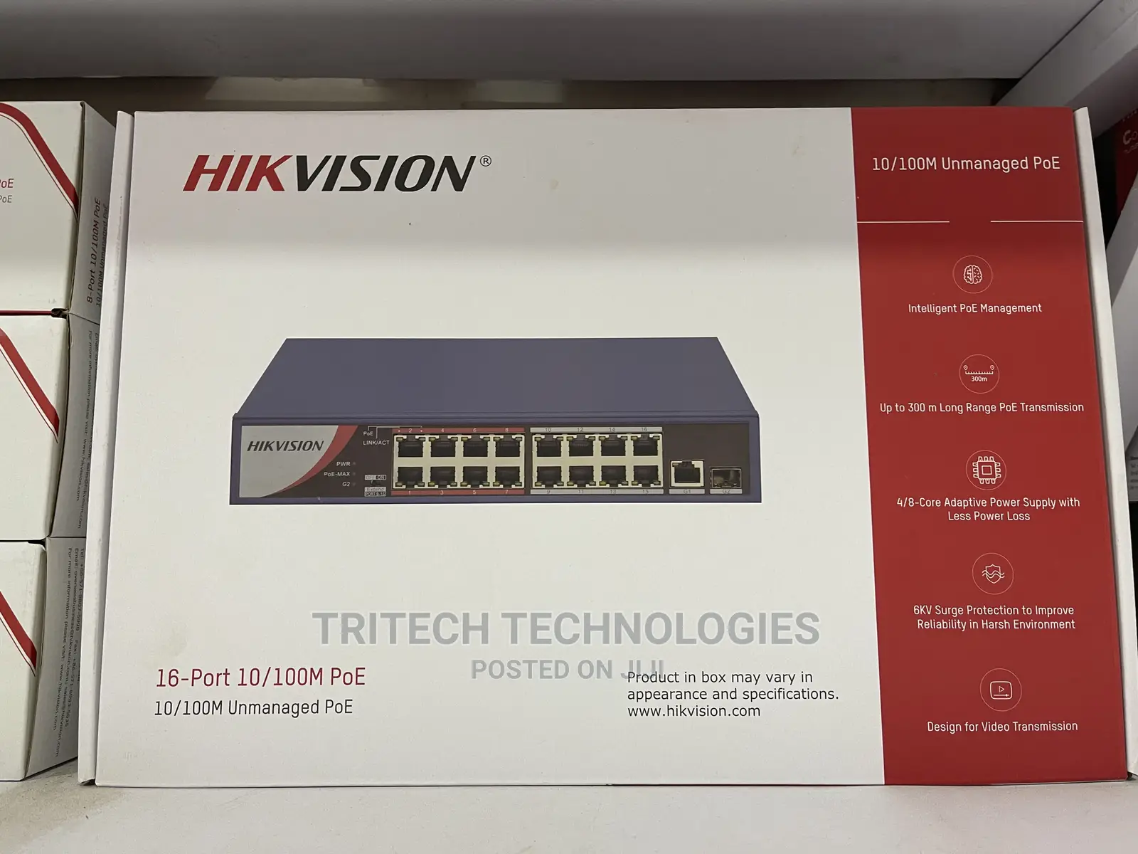 Hikvision 16port Fast Ethernet Managed Poe Switch +Sfp