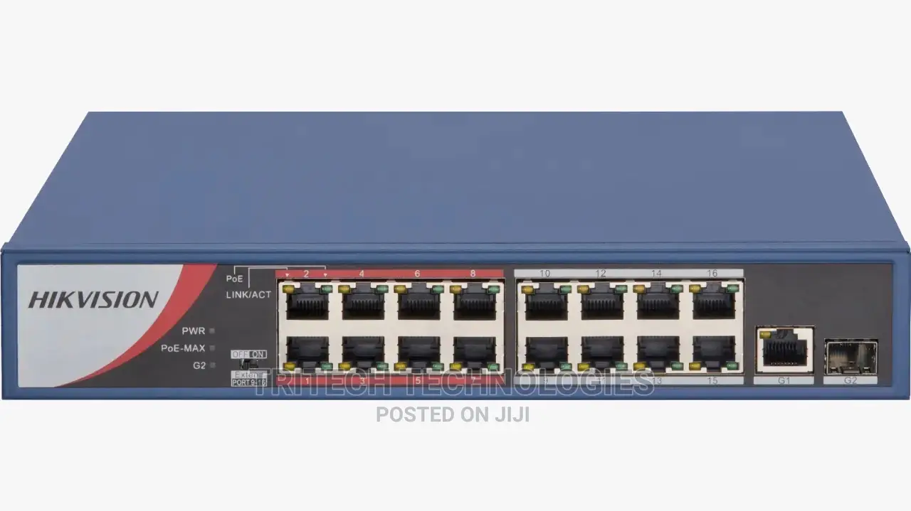 Hikvision 16port Fast Ethernet Managed Poe Switch +Sfp