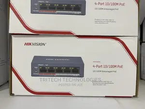 HIKVISION DS-3E0106HP-E 4 Port Fast Unmanaged POE Switch