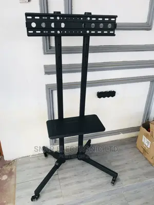 Durable Mobile TV Stand on Wheels for 32-70, 75 Inch