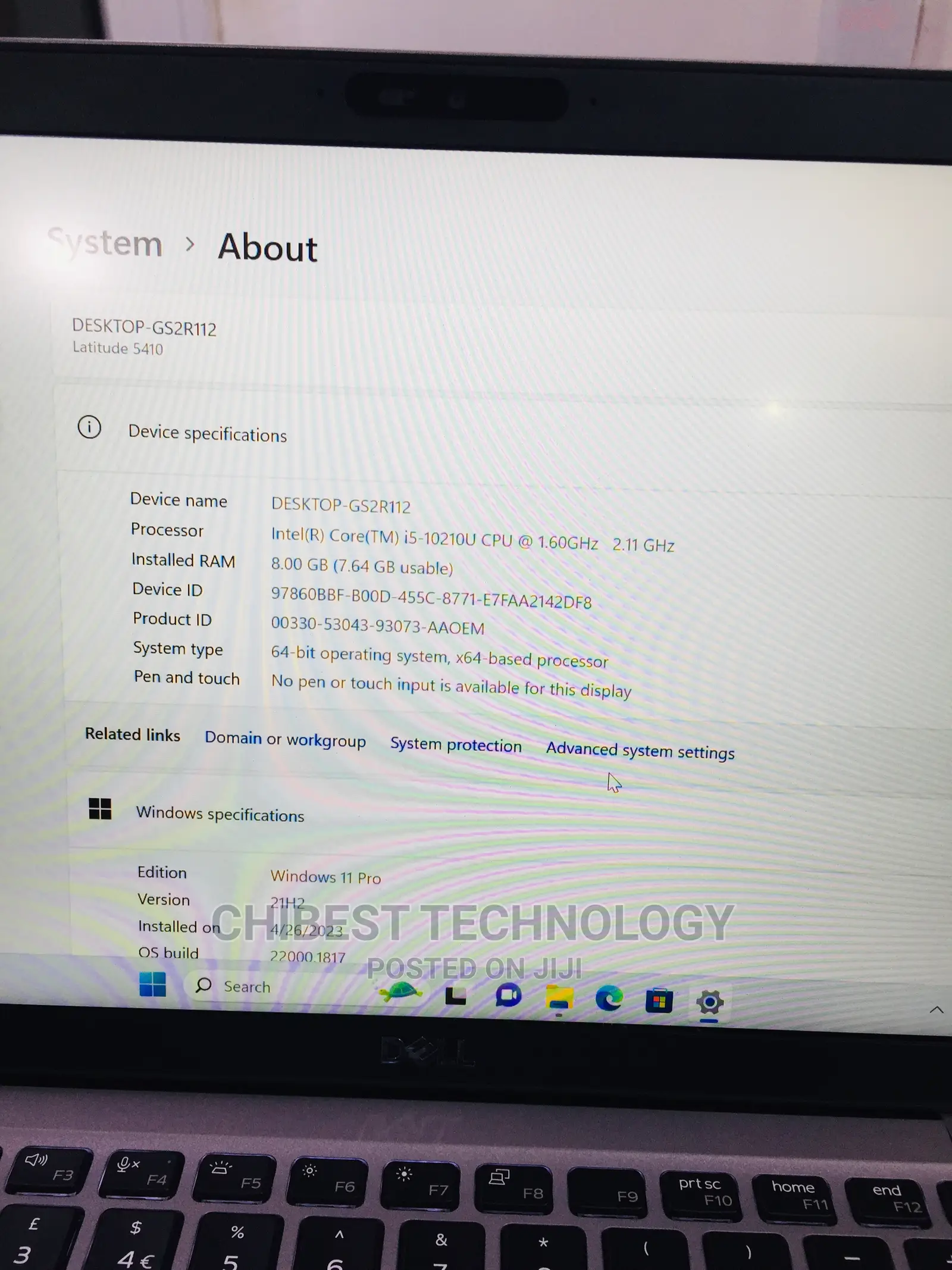 Laptop Dell Latitude 5480 8GB Intel Core I5 SSD 256GB