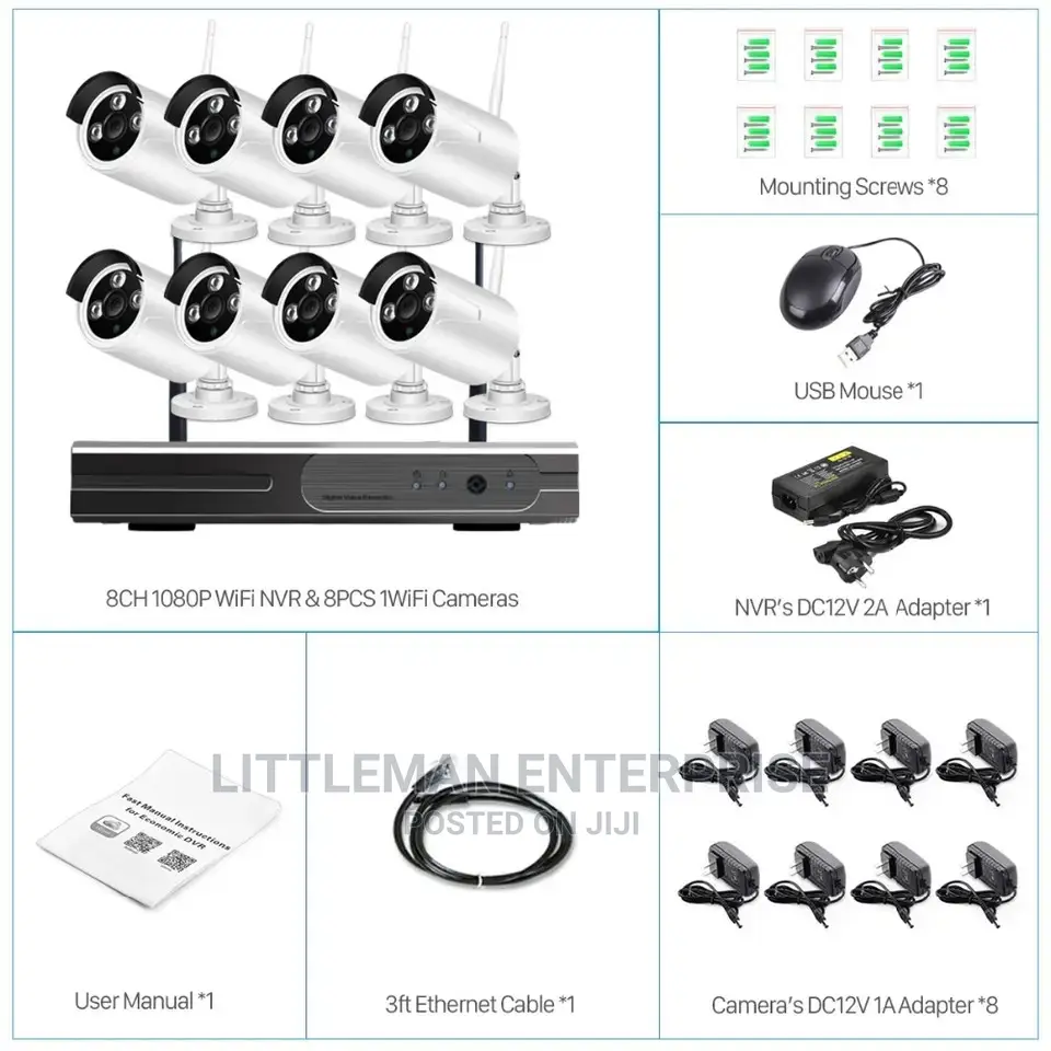 Home Security CCTV System Camera 8 Channel Wireless