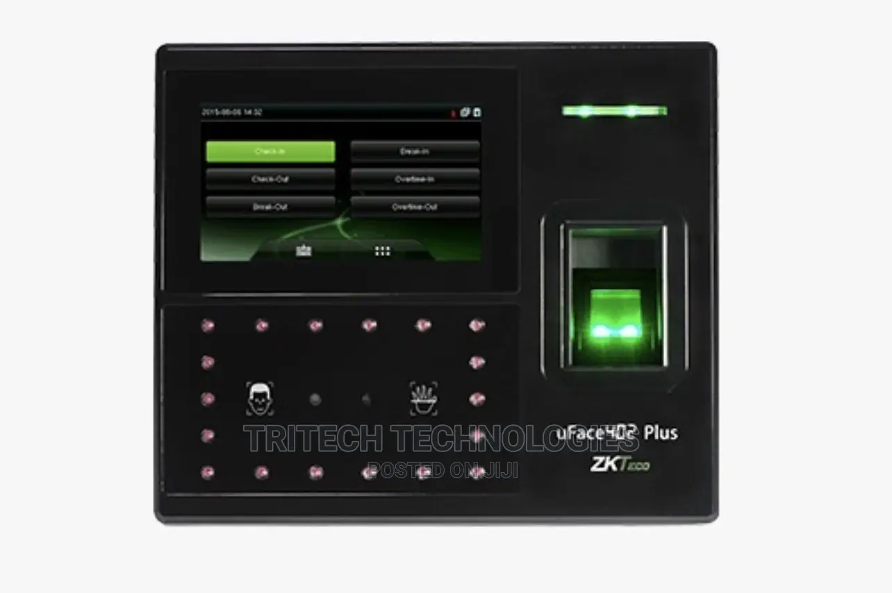 Zkteco Uface 402 Plus Time Attendance With Backup Battery