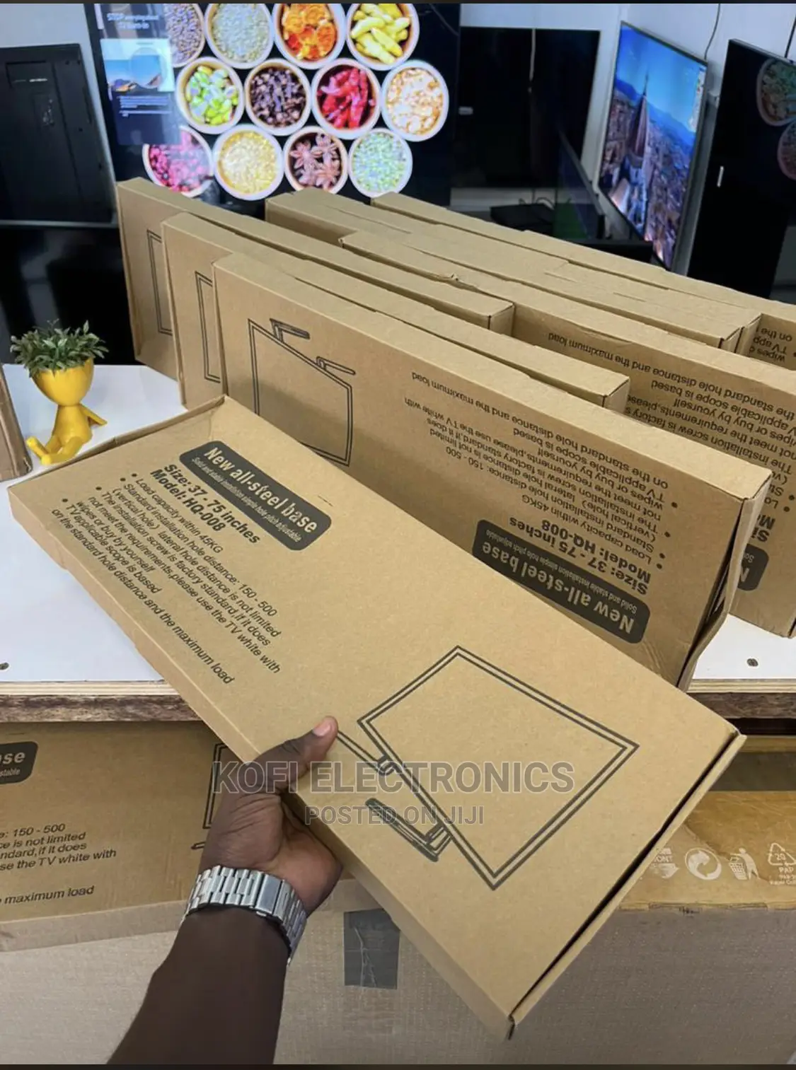 Sealed In Box Universal TV Legs Stand Fits 37-75 INCH HQ-008