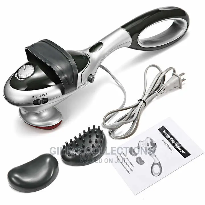 Multifunctional Handheld 3 Heads Vibration Heating Massage