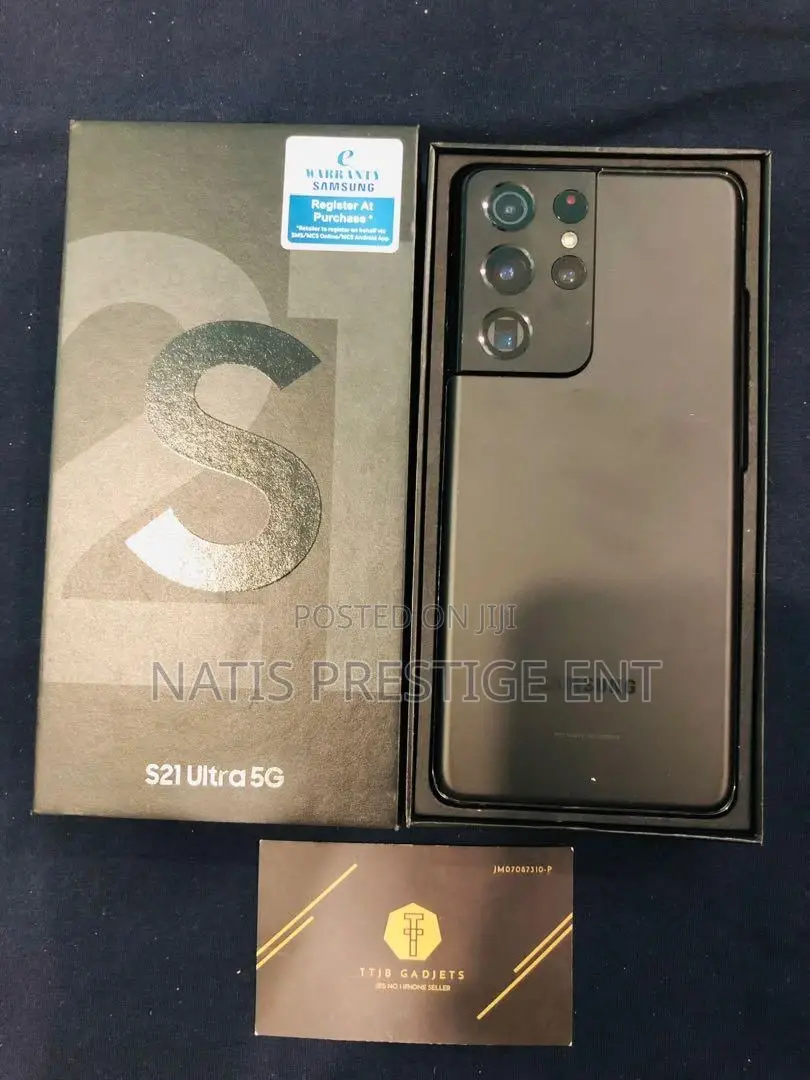 New Samsung Galaxy S21 Ultra 5G 256 GB Black