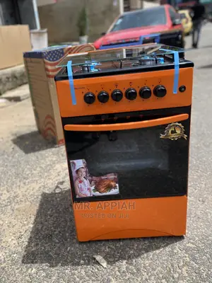 (Orange Color)High Quality Volcano 50*50 4 Gas Cooker
