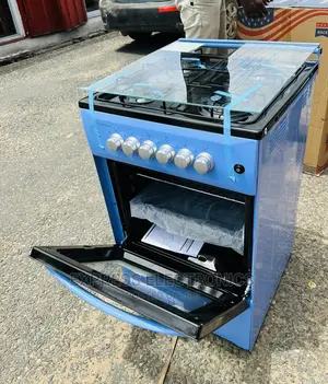 Free Standing Blue Gas Cooker Oven 4burner Stove