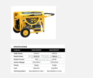 5.5kva Generator Petrol (TMGC 6500 PE MARQUIS)
