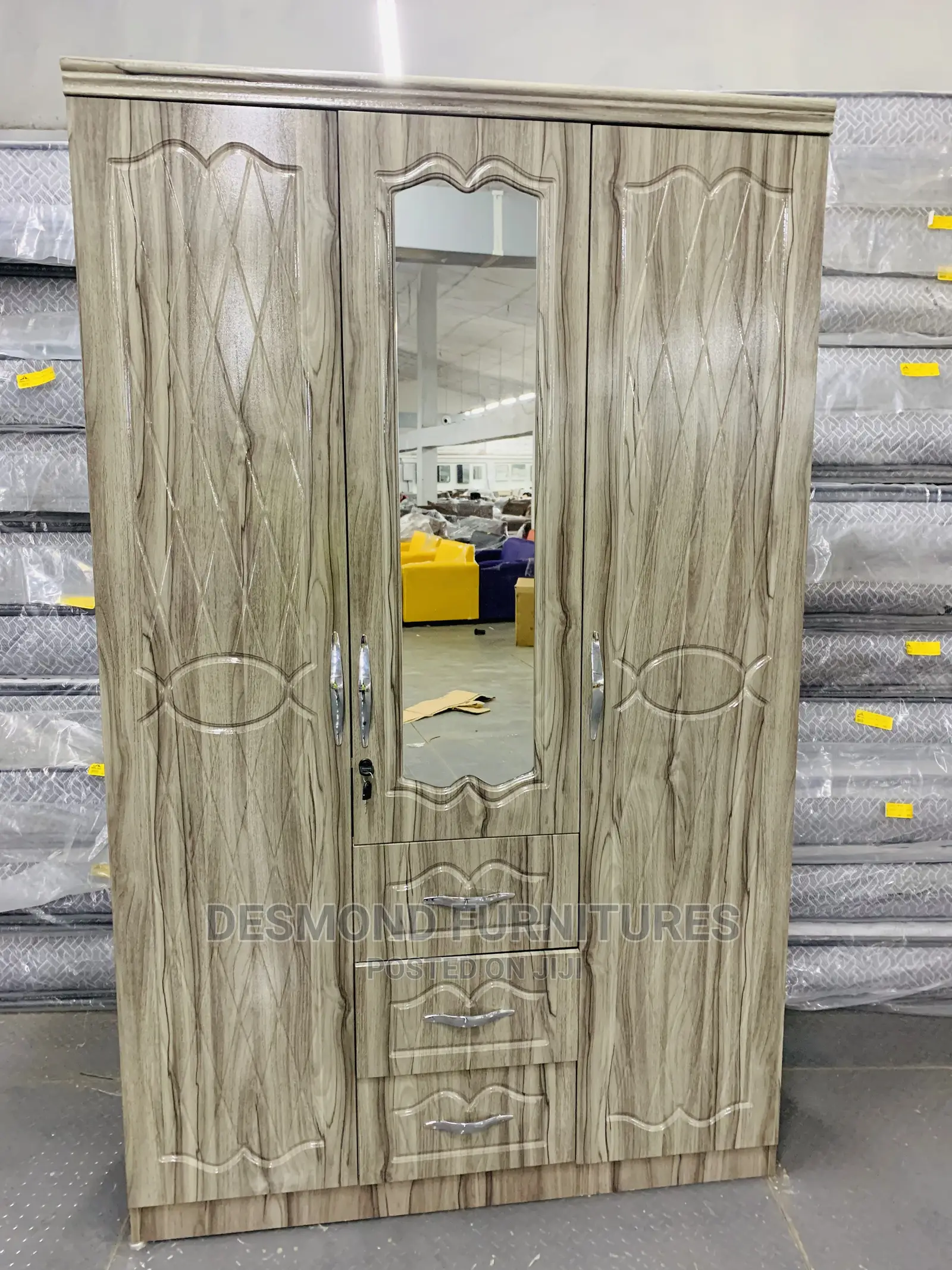 Three Doors Wardrobe (8153)