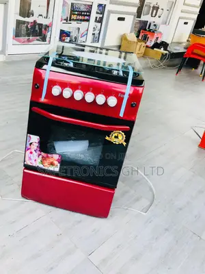Ferre 4 Gas Burner Red 50x55 Oven With Grill 