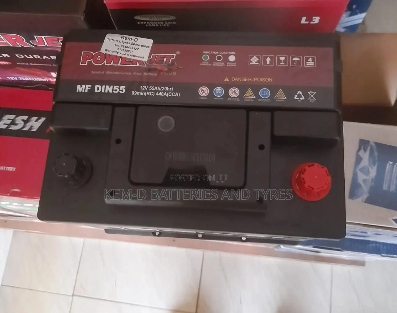 13 Plates Power Jet Battery - DIN55