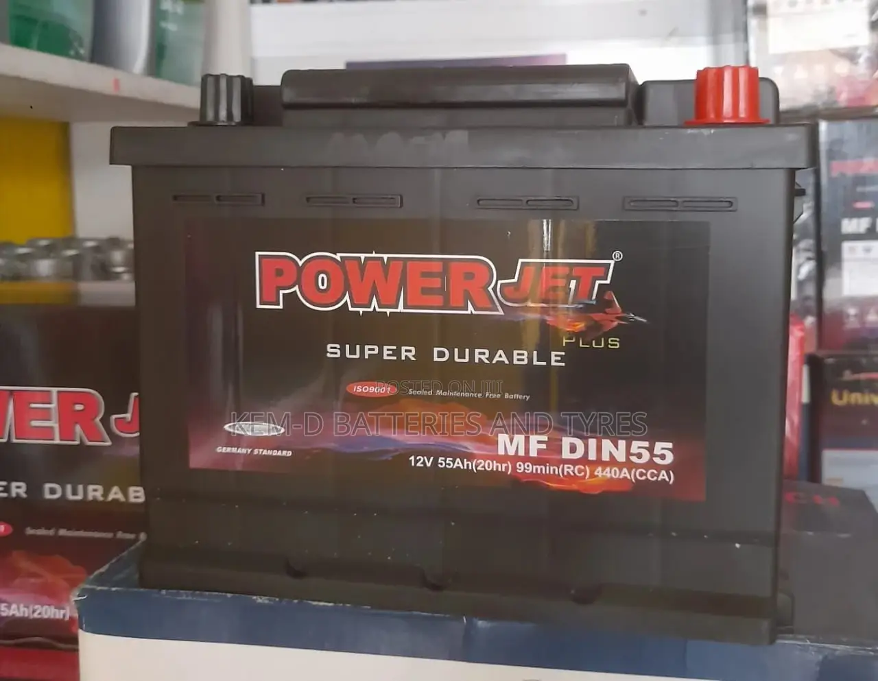 13 Plates Power Jet Battery - DIN55