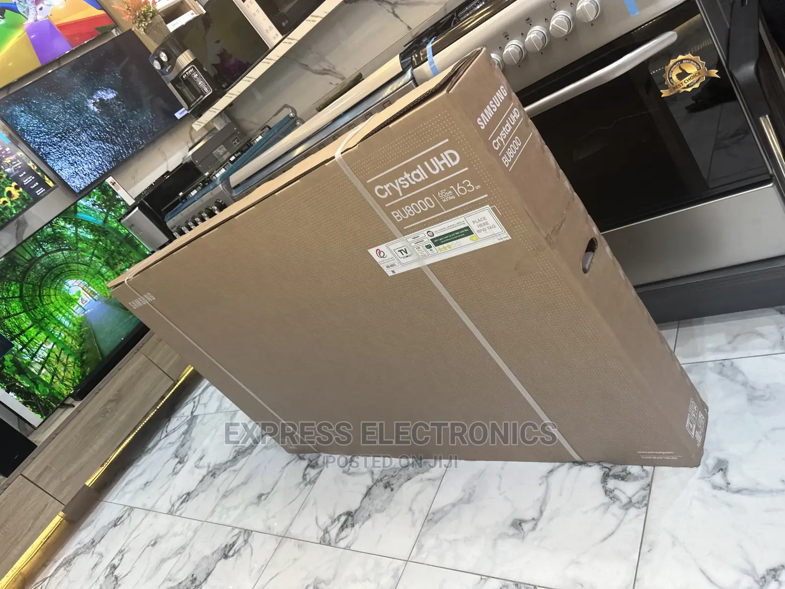 Crystal Display UHD Screen  Samsung 65”Bu8000