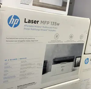 HP 135w Black and White Wireless Printer