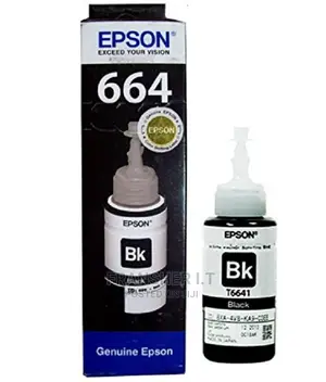 EPSON T664 Black Original Ink Bottle