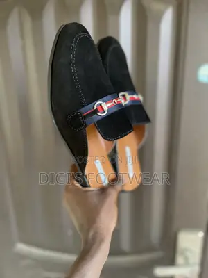 Black Louis Vuitton Half Shoe