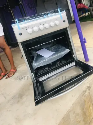 Smart Volcano 4 Burner Gas  Oven Grill Cooker Sliver