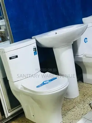 Toilet Seat - Basin + Pedestal - Complete Water Closet
