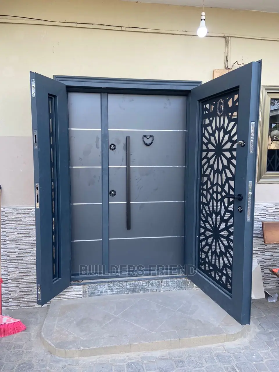 Buglarproof Door One Half Turkish Security Door Set