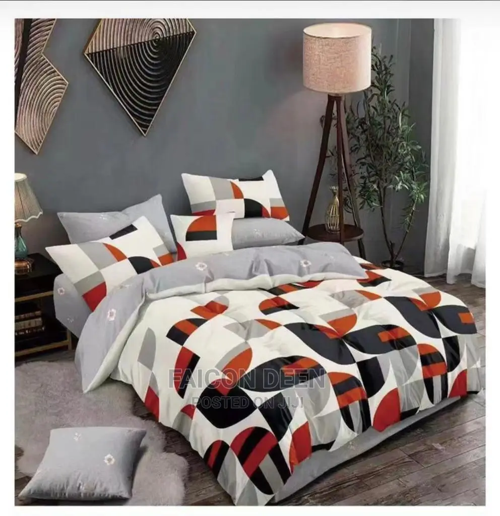 Quality Thick Cotton Bedsheets(2 Bedsheets, 5 Pillow Cases