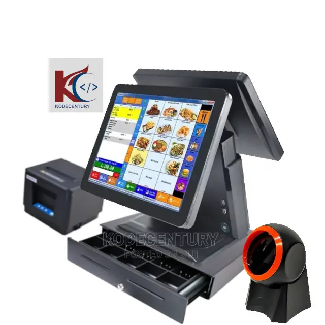 Double Screen Touch Pos Machine (Silver Package)