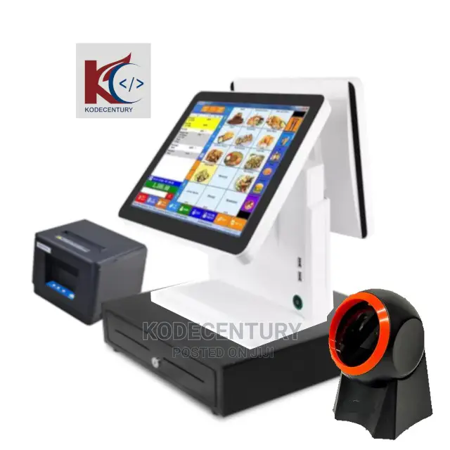 Double Screen Touch Pos Machine (Silver Package)