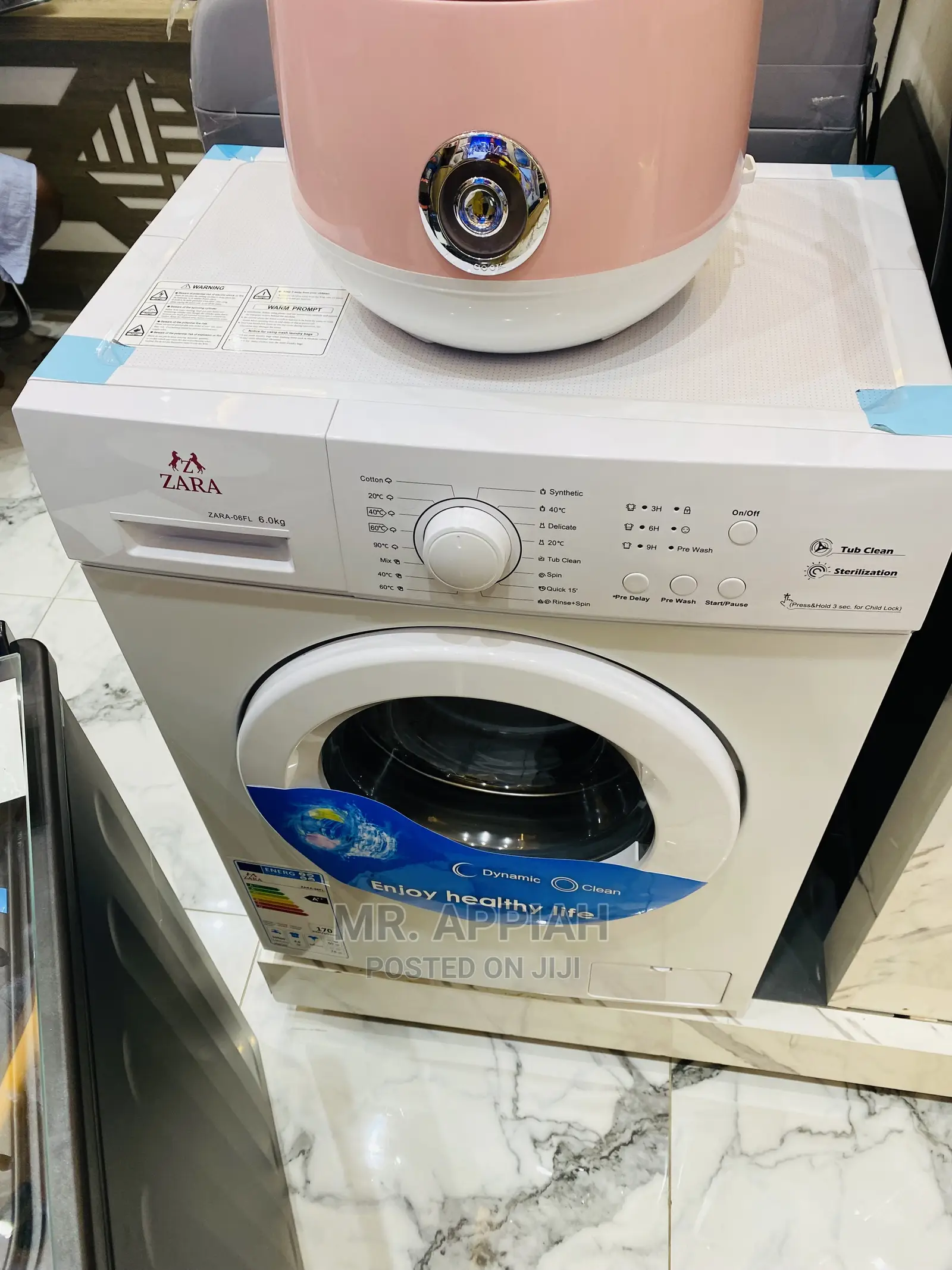 High Quality 6KG Zara Front Load Washing Machine Available.