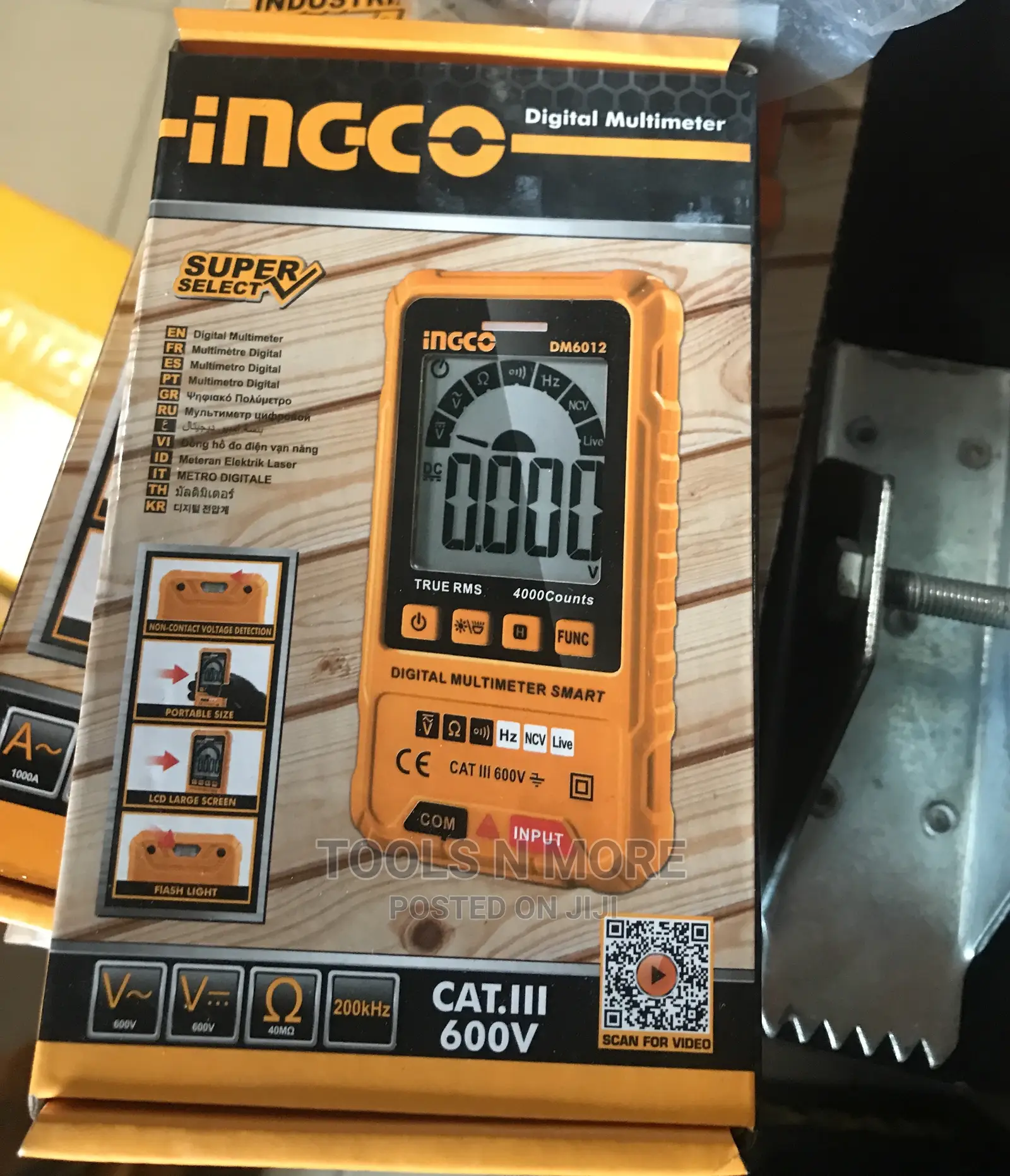 INGCO Smart Digital Multimeter (600V, 4000 Counts)