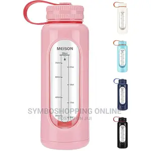 Meison Glass Water Bottle