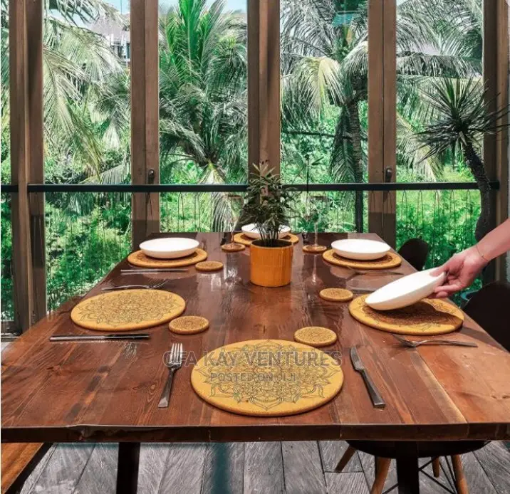 5pcs Wooden Coaster