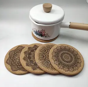 5pcs Wooden Coaster