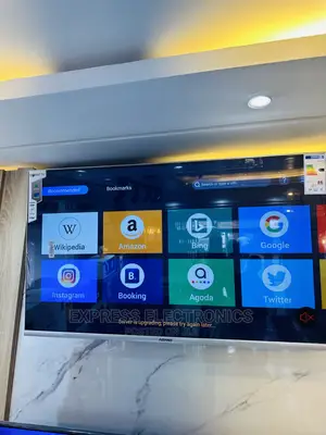 Glossy Black Slim Asano 43”Fhdsmart LED Display