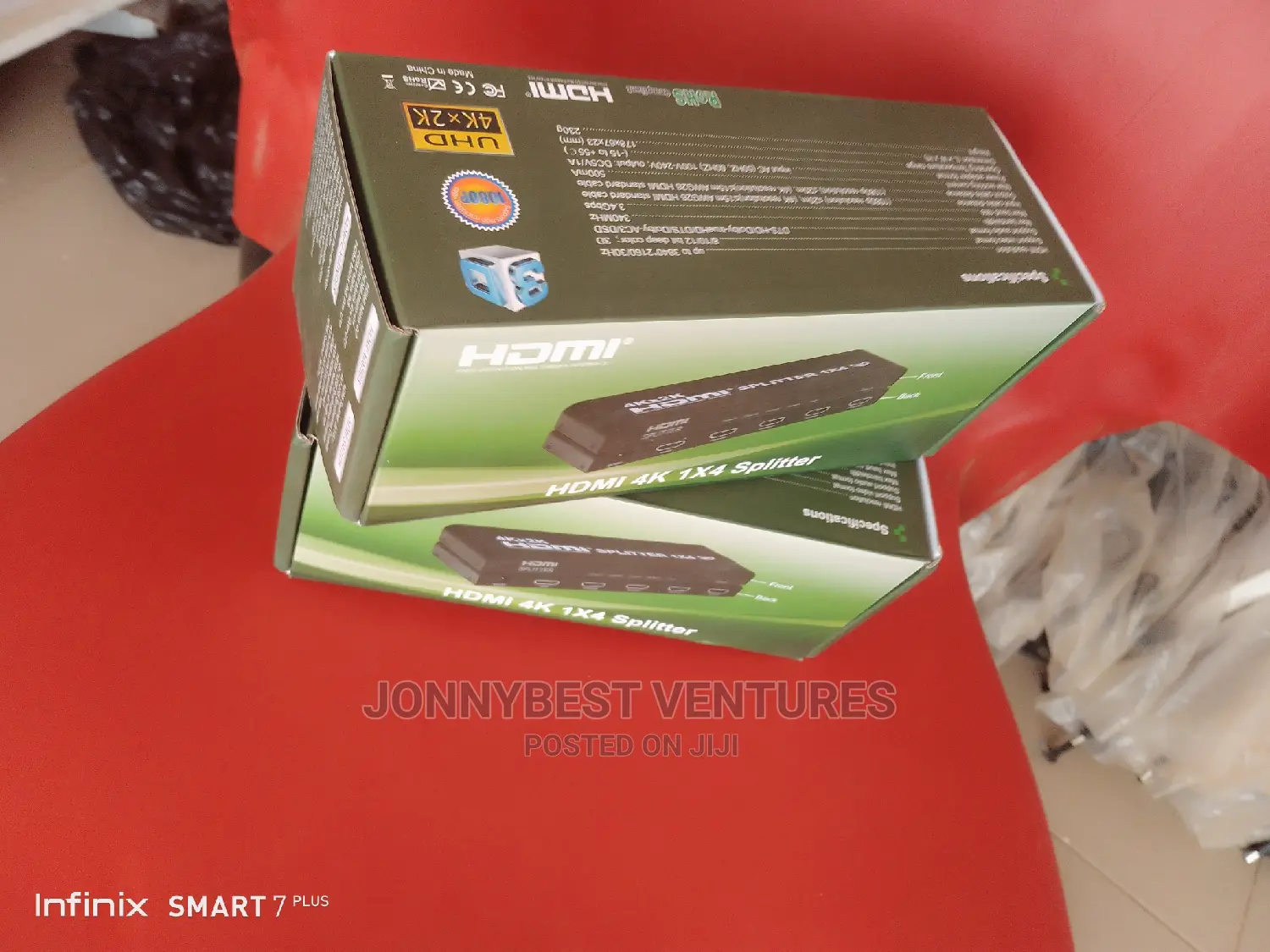 Original HDMI 4 Port Splitter 1x4 Splitter Green Box
