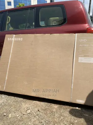 Original Samsung 75” Smart Tv In Stock(75AU7172)