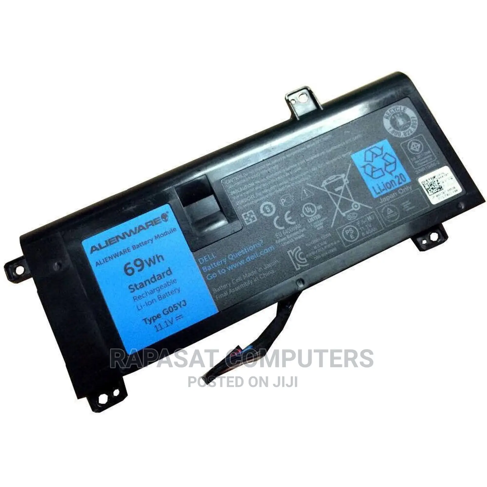 Genuine Dell Alienware G05YJ 0G05YJ Y3PN0 8X70T Battery 69wh