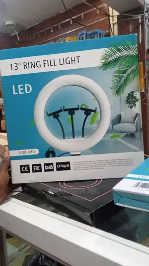 13 Inches Ring Light With Stand and 3 Phone Holders
