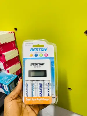 Beston Charger With 4 Batteries ( BST-C903W )