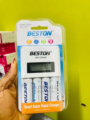 Beston Charger With 4 Batteries ( BST-C903W )