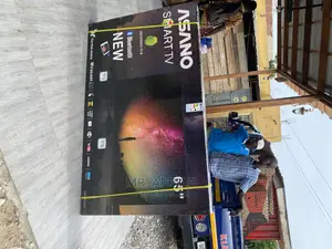 (Black)Brand New Asano 65′′UHD Miracast Smart Satellite 