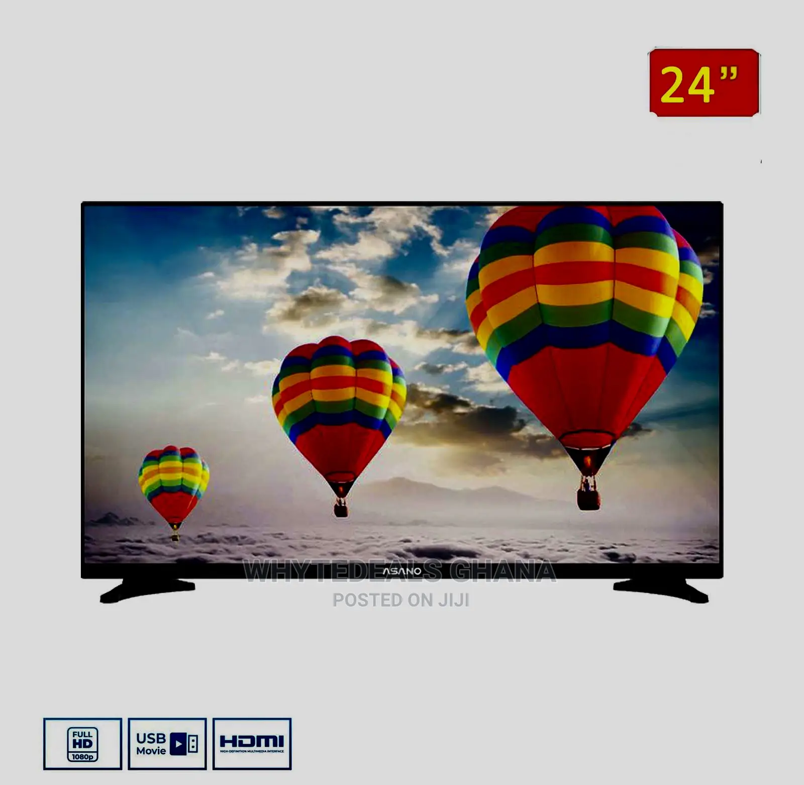 Asano 24 Inch 1080P Full HD Digital Satellite LED TV 2023