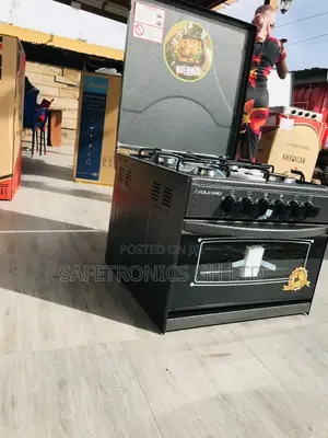 4 Gas Burner Volcano Mini 50x50 Oven With Grill 