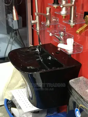 Wall Hung Basin - Black and Gold Basin