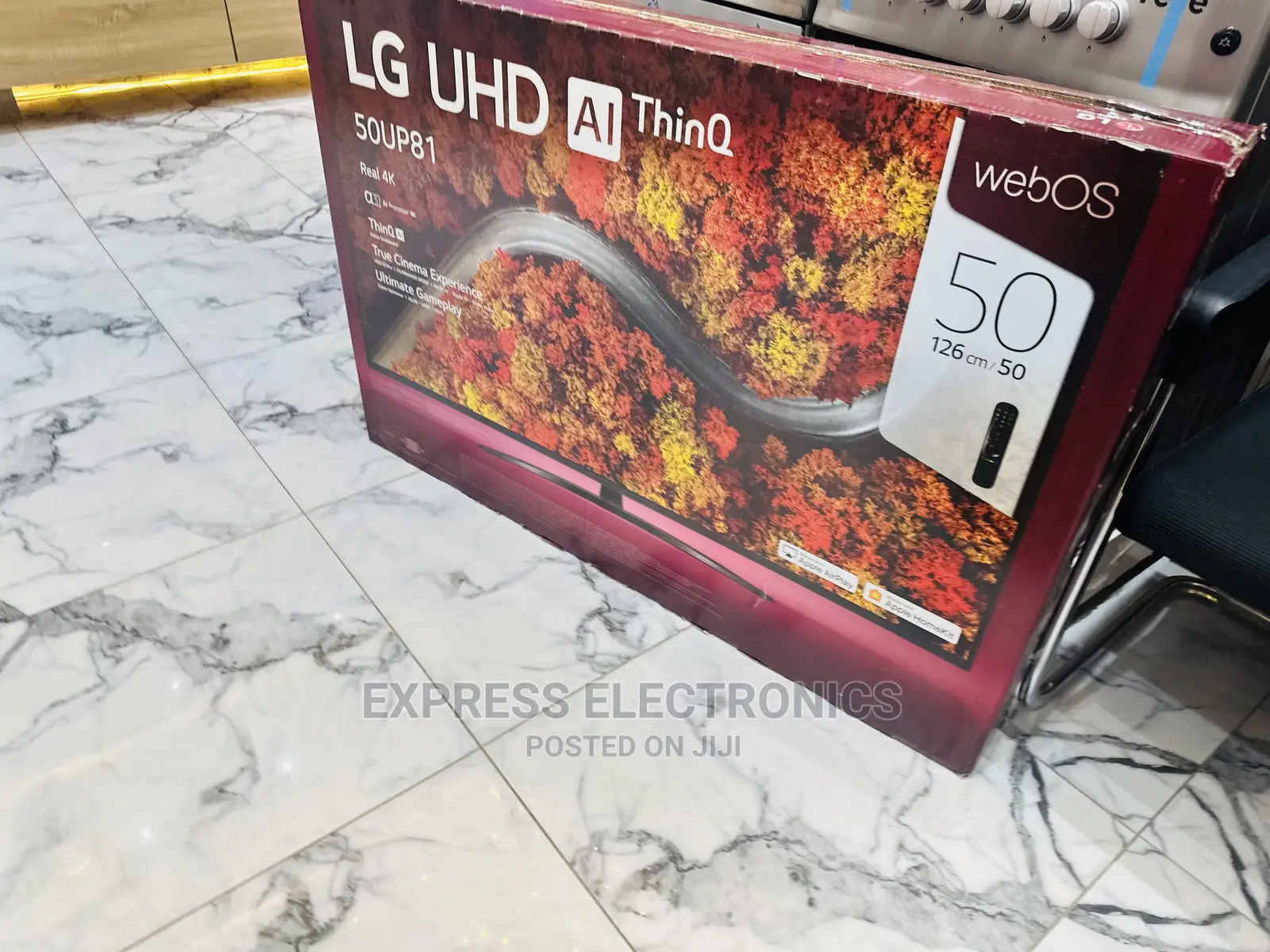 Crisp View Sleek UHD Screen  LG Up81 50”